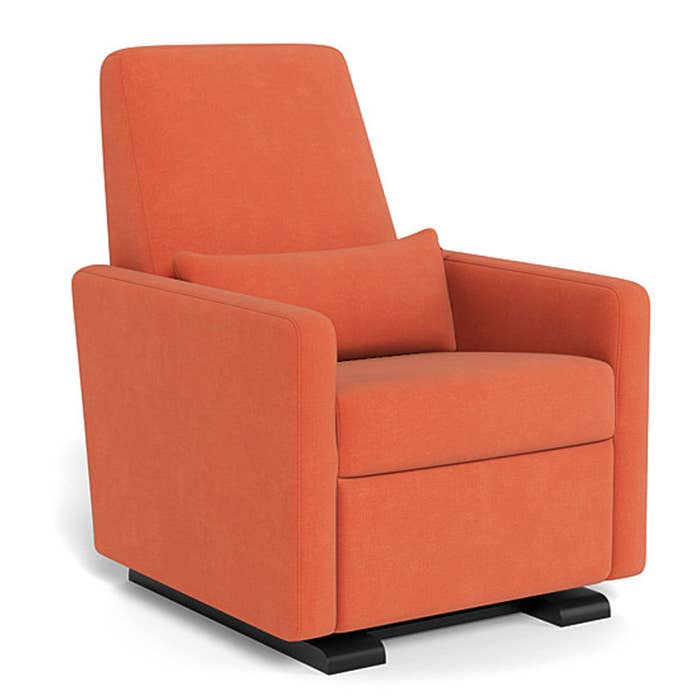 Grano Glider Motorized Recliner - European Fabric w/ Espresso Base