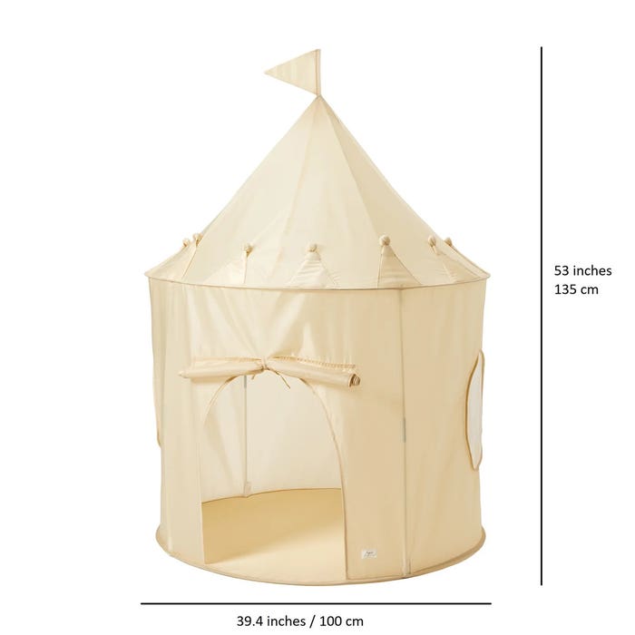 3 Sprout - Recycled Fabric Play Tent - Beige