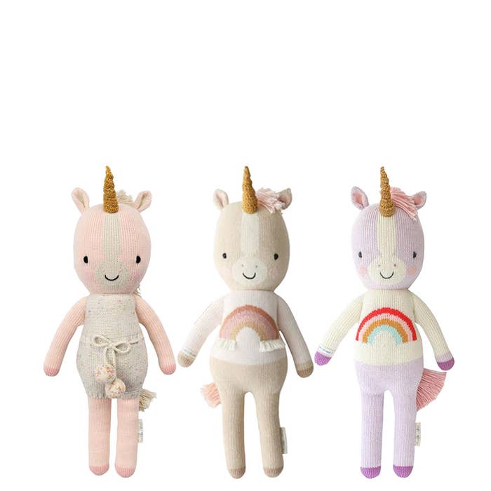 Unicorn Mini Knit Doll