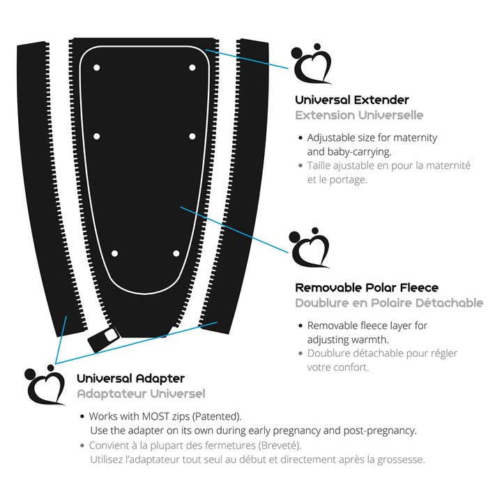 Make My Belly Fit - Universal Jacket Extender - 8 