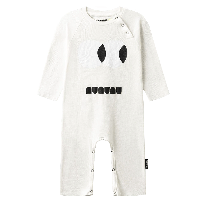 Side Eye Overall-White