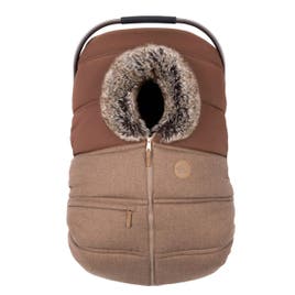 Winter Car Seat Cover (Wool Choco-Caramel)