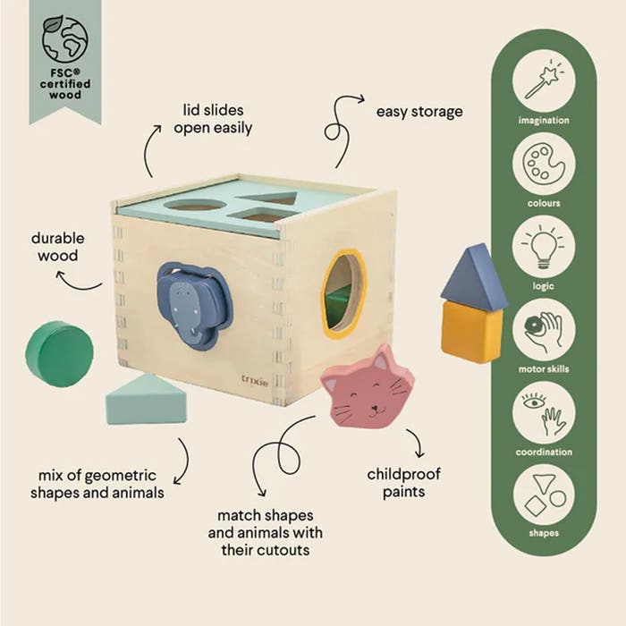 Trixie - Wooden Shape Sorter - LS - 2